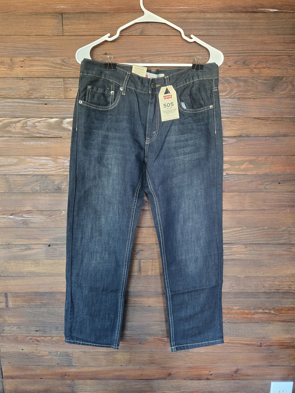 Levi's Kids Dark Blue Jeans 505 Straight Leg